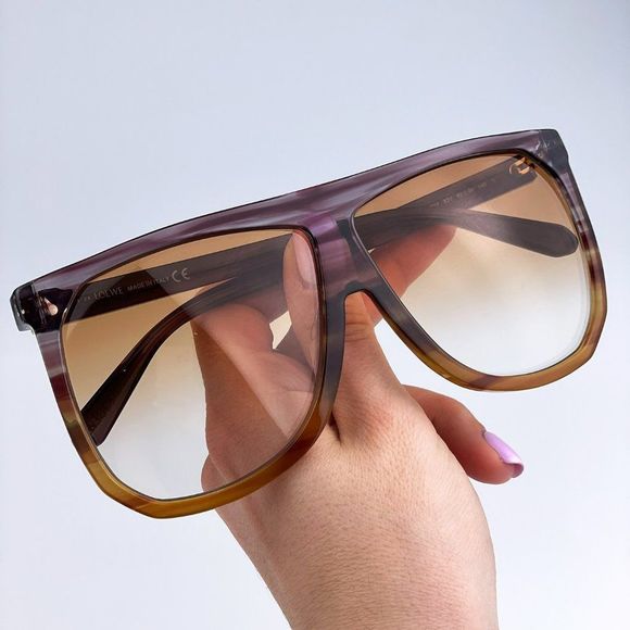 Loewe LW4001F FILIPA 83V Sunglasses Purple Stripe Multicolour Gradient Women - Picture 1 of 10